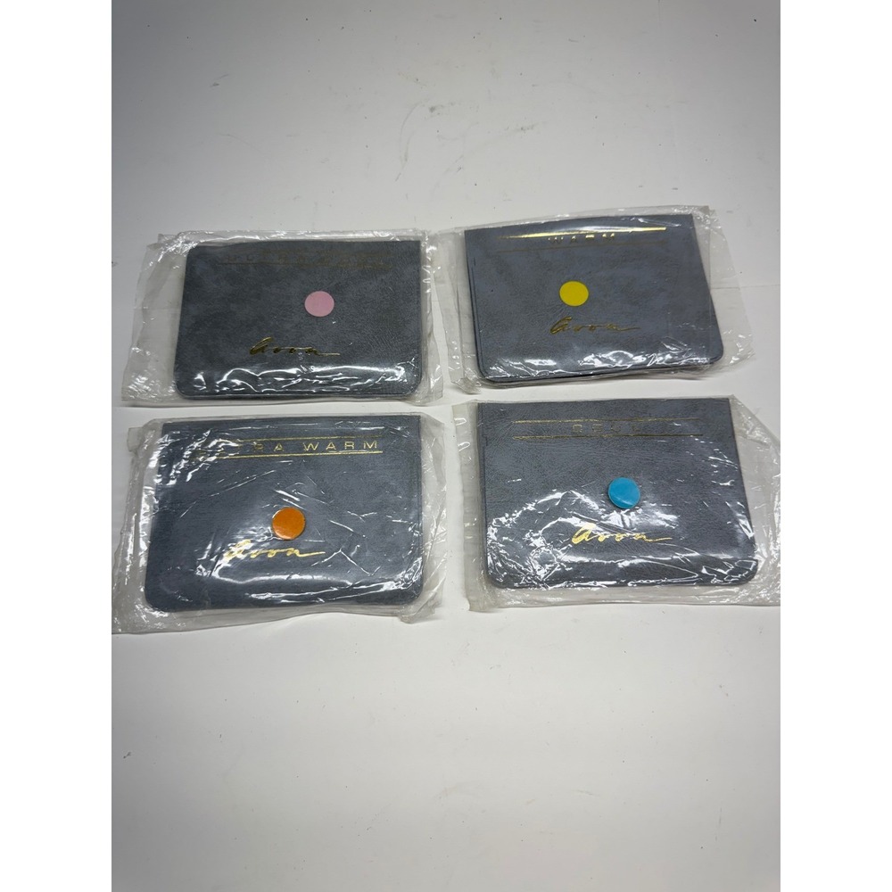 Vintage Avon Color Harmony Swatch Book Set Ultra Warm Cool Grey Wallets 4pc